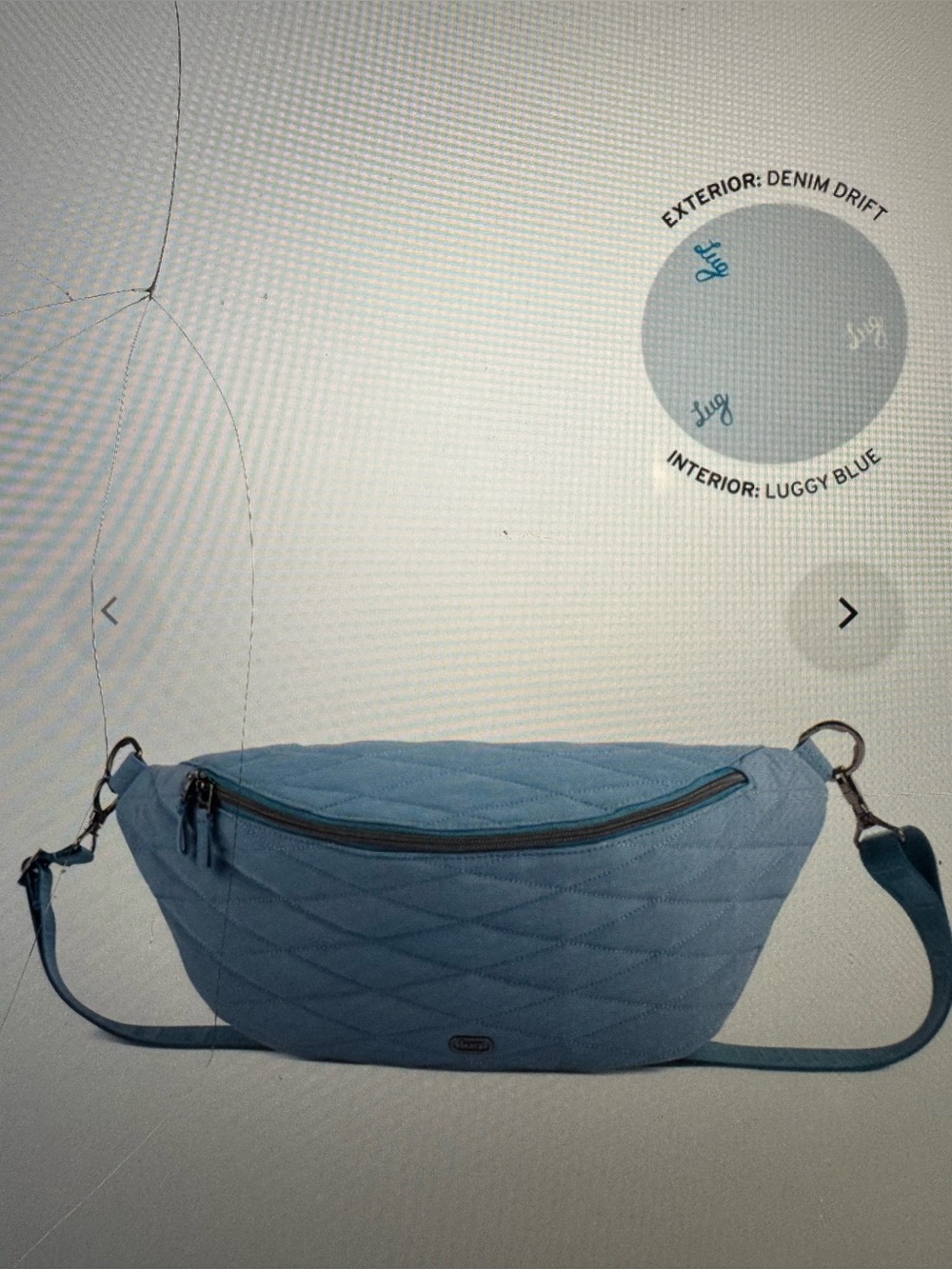 LUG Bemo CloudGo Sling Bag Denim Drift Blue NWT